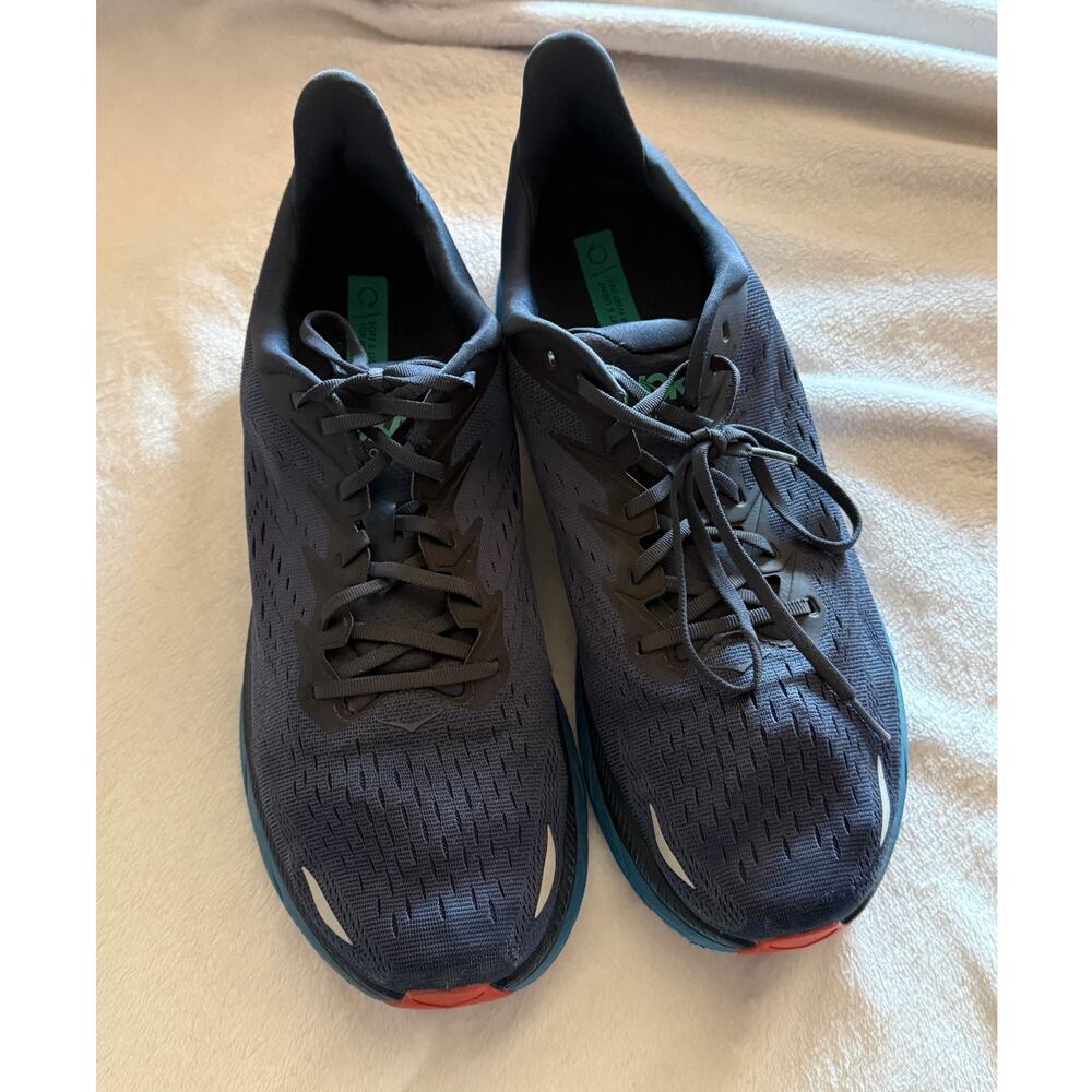 Men's HOKA Clifton 8 Size 15, WIDE Running Shoes Navy Blue